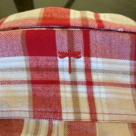 Tyler Boe Red Tan Plaid Flannel Shirt XL Brand New With Tags - Picture 8 of 15